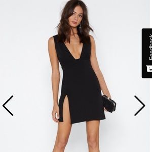 Nasty Gal deep V body on dress